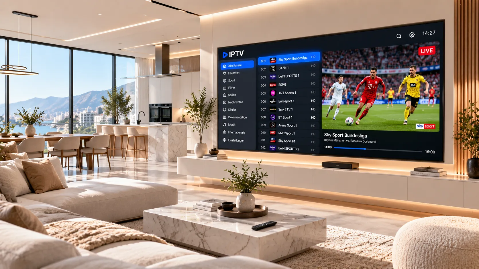 Vergleich Qualitätsmerkmale zwischen Budget-IPTV und stabilem IPTV-Anbieter in einer Übersichtsgrafik